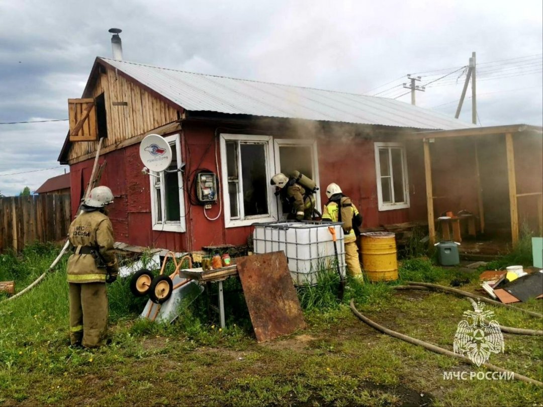Пожар в г. Северобайкальск